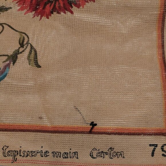 NWD - Vintage French Royal Paris Floral Bouquet Needlepoint - Canvas  Only - Picture 3 of 6